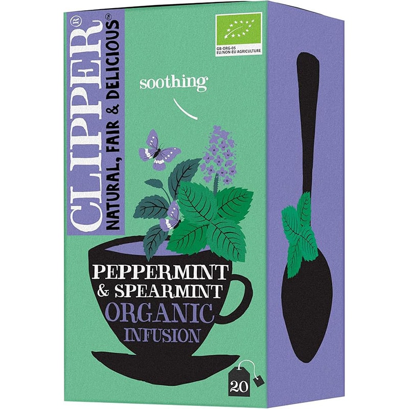 【オーガニック】特別なオーガニック茶葉を使用 CLIPPER（クリッパー）オーガニック ペパーミント＆スペアミント（20TB）