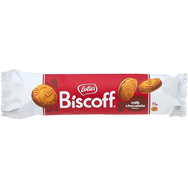 濃厚な味わいのクッキーサンド Lotus（ロータス）ビスコフサンドミルクチョコレート（110g）