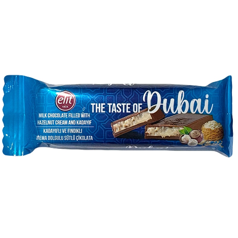 【数量限定】世界で話題！ Elit（エリート）ドバイチョコレート ヘーゼルナッツ ミルク（30g）