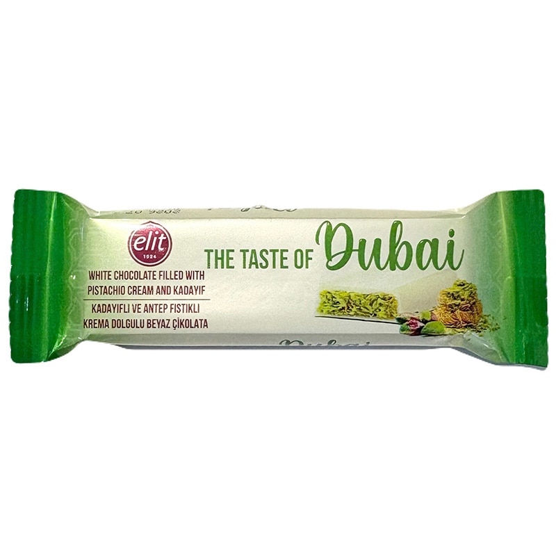 【数量限定】世界で話題！ Elit（エリート）ドバイチョコレート ピスタチオ ホワイト（30g）