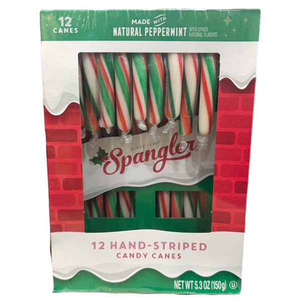 【冬季・数量限定】デコレーションやプレゼントに トリコカラーキャンディケーン（12P）