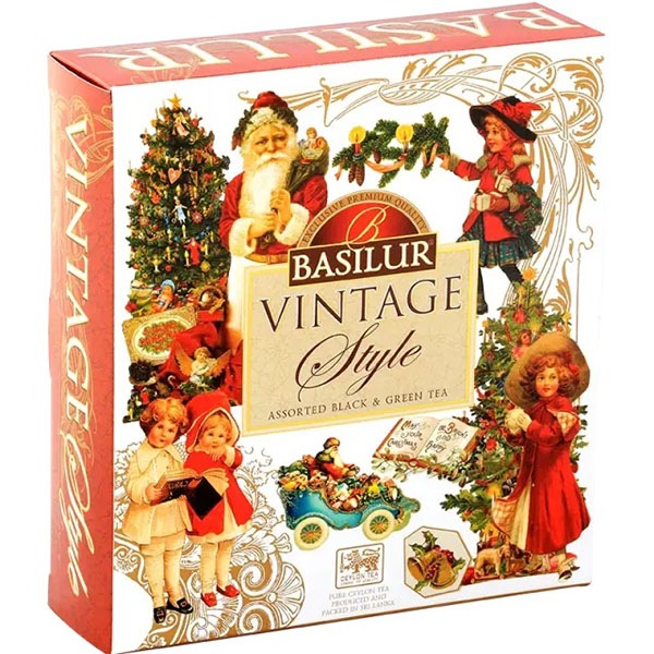 【冬季・数量限定】クリスマスティーの詰め合わせ? BASILUR（バシラーティー） ヴィンテージクリスマスアソート（40TB）