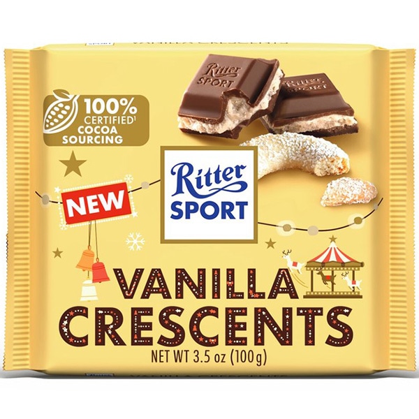 正方形のチョコレート Ritter SPORT（リッタースポーツ）バニラ