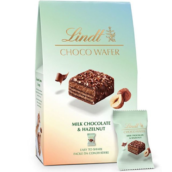 8層のご褒美ショコラ Lindt（リンツ）チョコウエハー ミルクチョコレート＆ヘーゼルナッツ（135g）