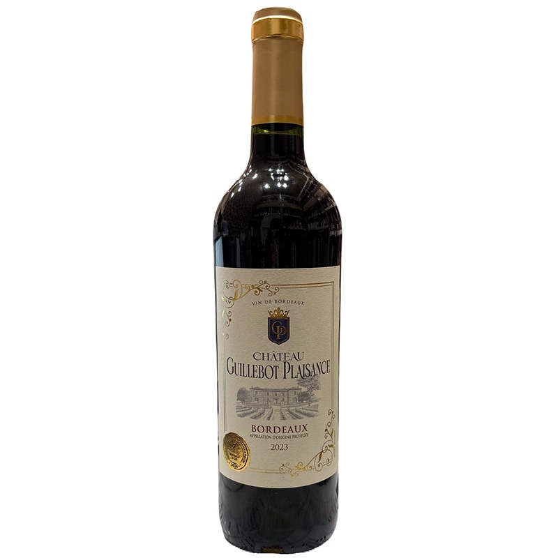 バランスが取れた味わい CHATEAU GUILLEBOT PLAISANCE BORDEAUX（シャトー ギルボ プレザンス）2023（750ml）