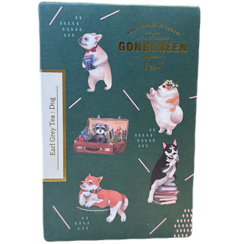 可愛いパッケージのティーバッグ GONGDREEN（ゴンドリーン）アールグレイティー（1.5g×6P）