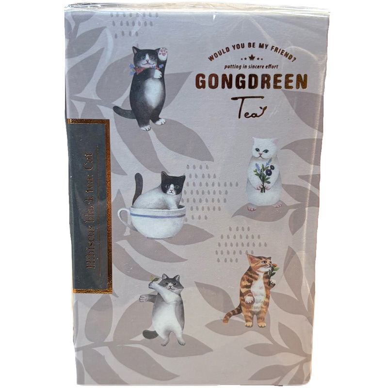 可愛いパッケージのティーバッグ GONGDREEN（ゴンドリーン）ハイビスカスティー（1.5g×6P）