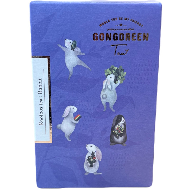 可愛いパッケージのティーバッグ GONGDREEN（ゴンドリーン）ルイボスティー（1.5g×6P）