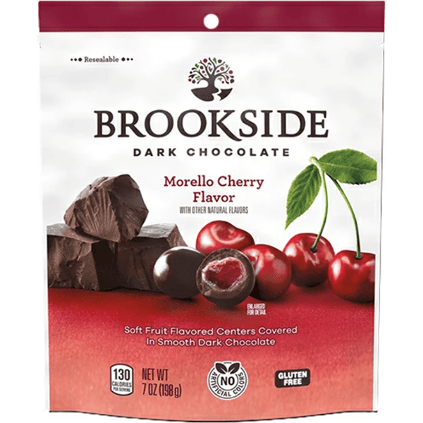 フルーツやナッツとチョコレートの最高の組み合わせ BROOKSIDE（ブルックサイド）ダークチョコレート モレロチェリー（198g）