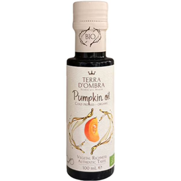 【オーガニック】空輸低温圧搾 TERRA D'OMBRA（テラ ドンブラ）有機パンプキンシードオイル（100ml）