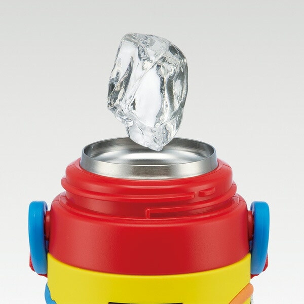 立体プリント 水筒 キッズ ワンタッチ 直飲み ステンレス 480ml