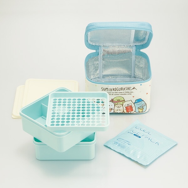 保冷バッグ付き行楽ランチボックス[保冷剤付き]○すみっコぐらし