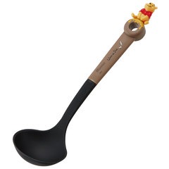 みよし漆器本舗 天然木製 烏檀木 マホガニー お玉 21.7cm おたま