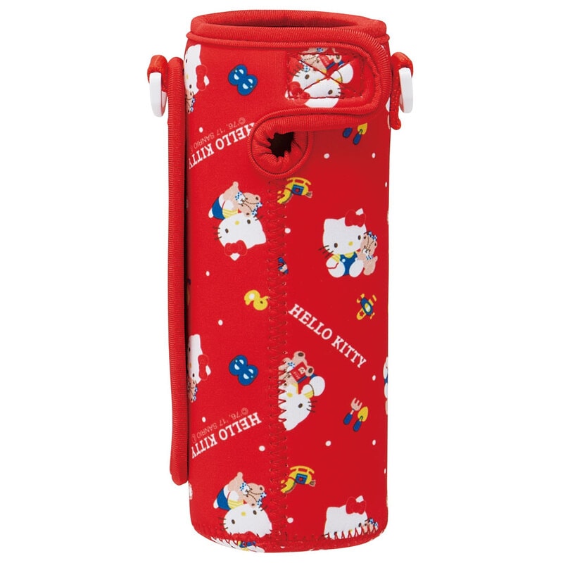 ウエット生地ボトルカバー○ハローキティ 80S○//ウェット 水筒 ペット