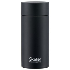 Skater チタン製携帯用魔法瓶　水筒 マグボトル 200ml チタン製 ブラック ミニ 水筒 直飲み 軽い