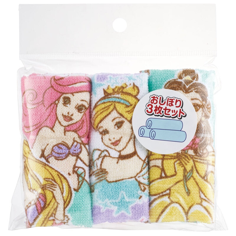 おしぼりタオル 3枚セット プリンセス23／OAC1T_4973307622977