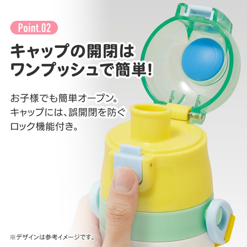 超軽量ダイレクトステンレスボトル 470ml しまじろう23