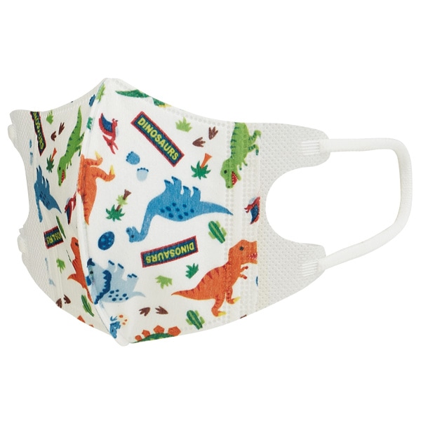 子供立体マスク Sサイズ/25枚入りディノサウルス／MSKB25_4973307626753