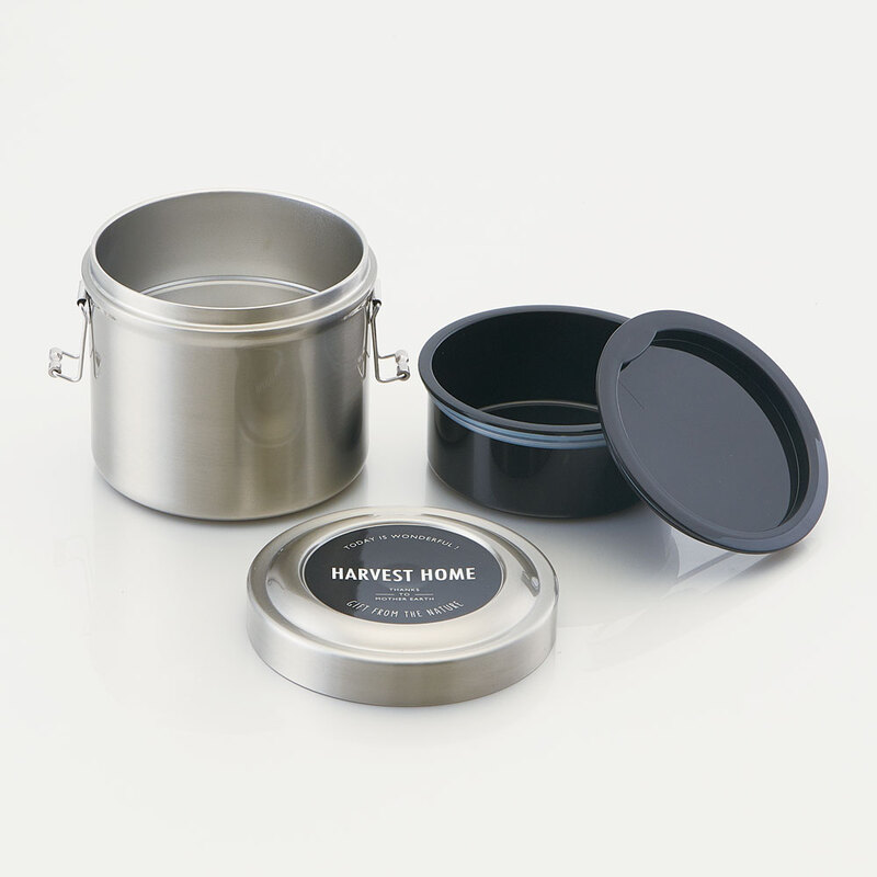 抗菌 真空 保温 弁当箱 ステンレス 総容量 1050ml メンズ 男性 STLB3AG