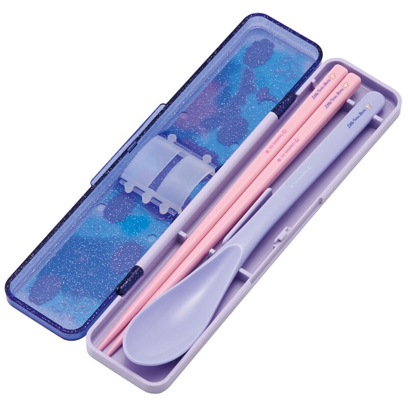 メール便対象品】抗菌音が鳴らないコンビセット(箸・スプーン) 箸18cm