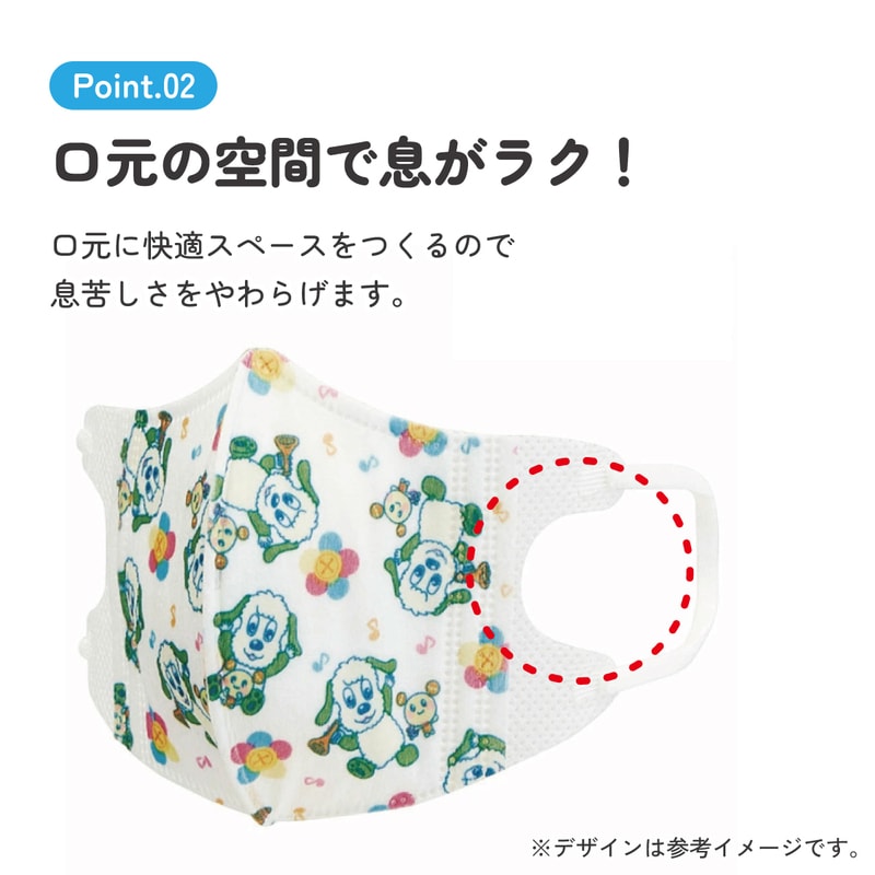 子供立体マスク Sサイズ/7枚入りいないいないばあっ