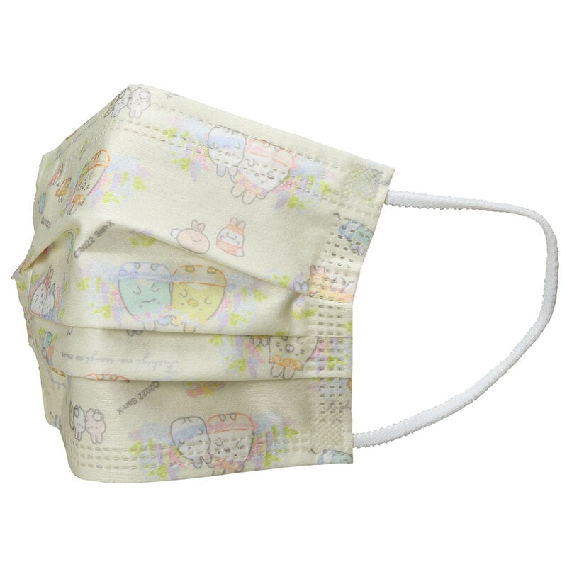 子供プリーツマスク 25枚入り すみっコぐらし うさぎのおにわ