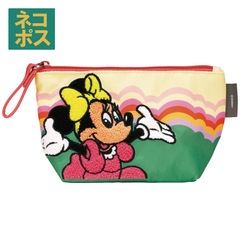 モノコムサ/ミニーマウスポーチ/ディズニー【平成レトロ】 メール便対象品】 フラット ポーチ お出かけ 小物入れ