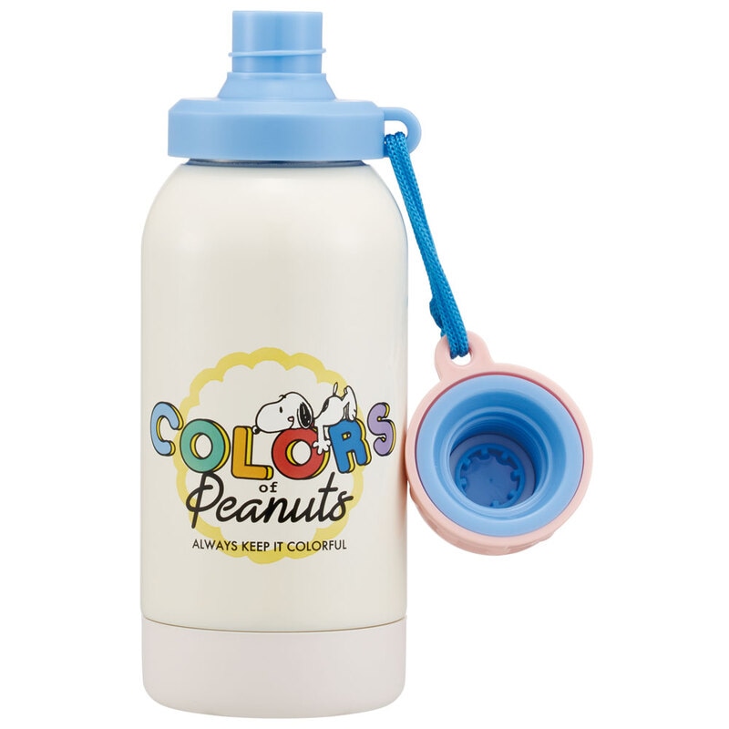 ステンレス一層ボトル 580ml ピーナッツ カラーズ