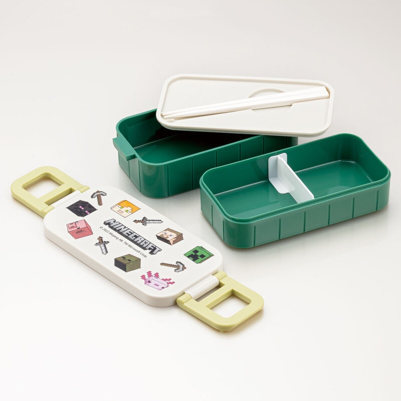 抗菌タイトランチボックス 2段/600mlマイクラエクスプローラー