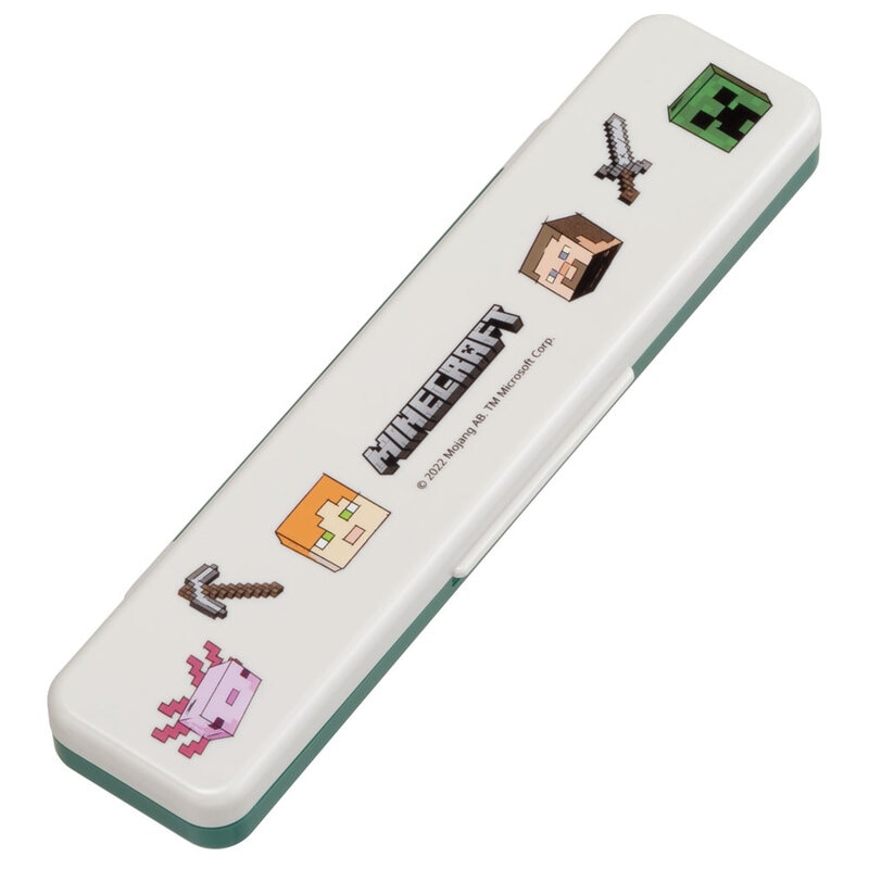 抗菌音が鳴らないコンビセット(箸・スプーン) 箸18cm Minecraft