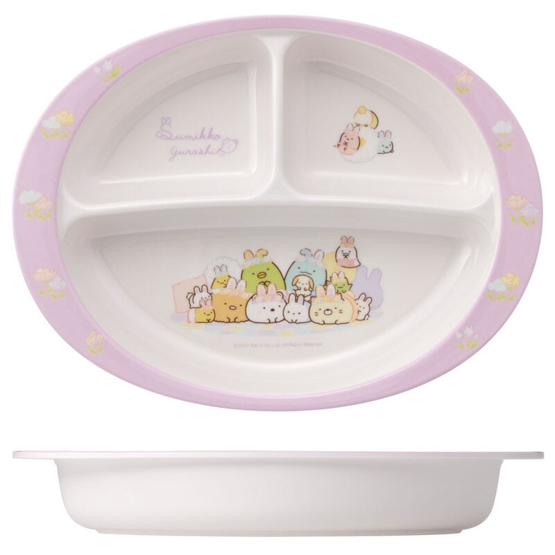 メラミン製ランチプレート すみっコぐらし うさぎのおにわ