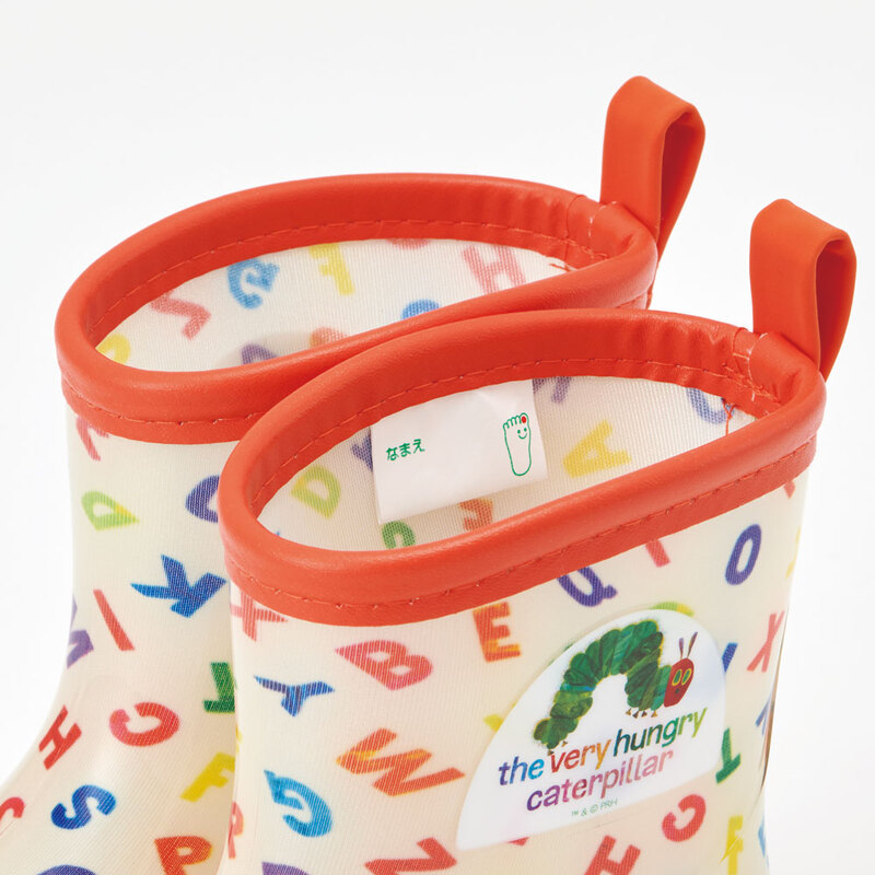 レインブーツ 16cm はらぺこアルファベット／RIBT16_4973307630323