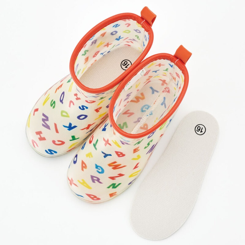注目のブランド レインブーツ はらぺこアルファベット 16cm 小物