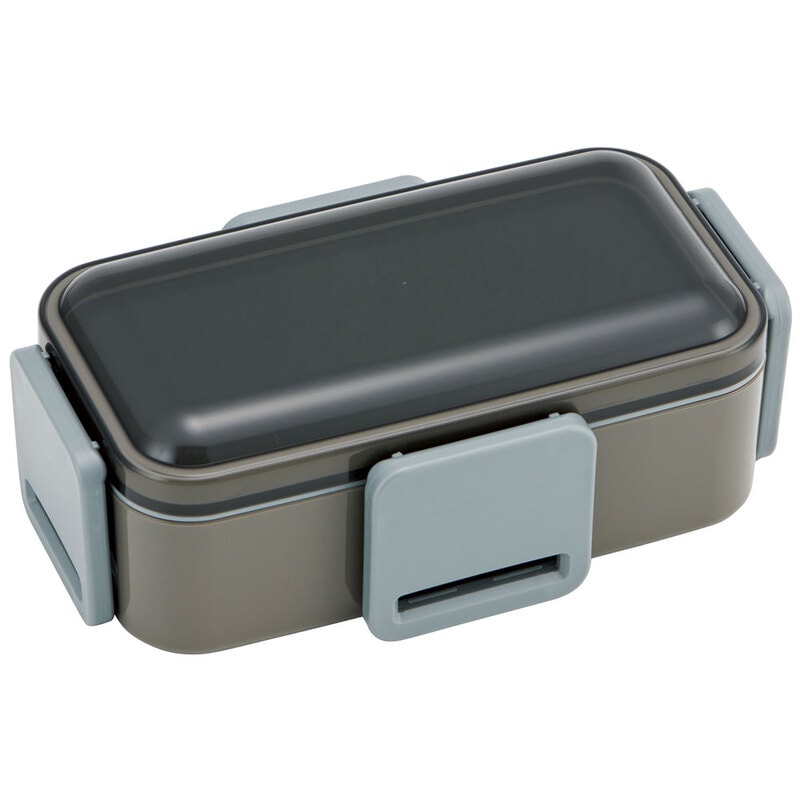 抗菌ふわっと弁当箱 2段/850mlチャコールグレー