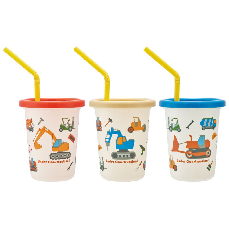 漢POW!!6個セット（タンブラー付き） ストロー付タンブラー 230ml/3個セットはたらくクルマ