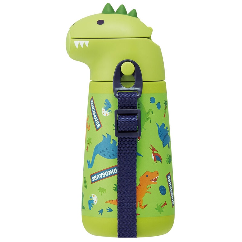 ダイカットストローステンレスボトル 370ml ディノサウルス