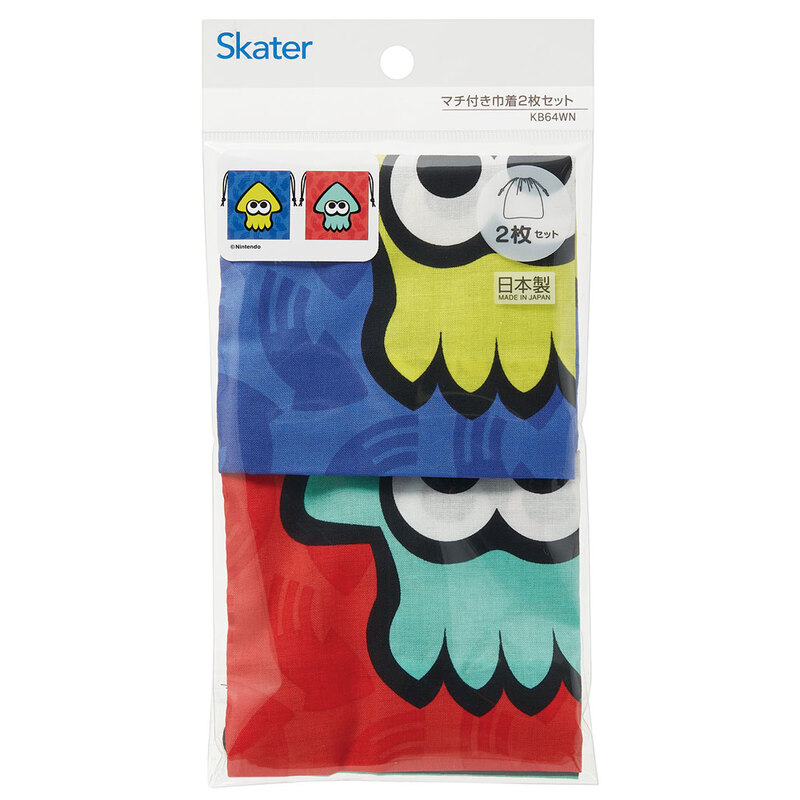 メール便対象品】 マチ付き 巾着 2枚組 セット 袋 小物入れ 子供