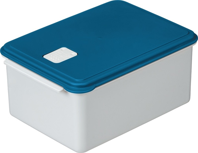 電子レンジ スチーム 調理 保存 容器 L ブルー