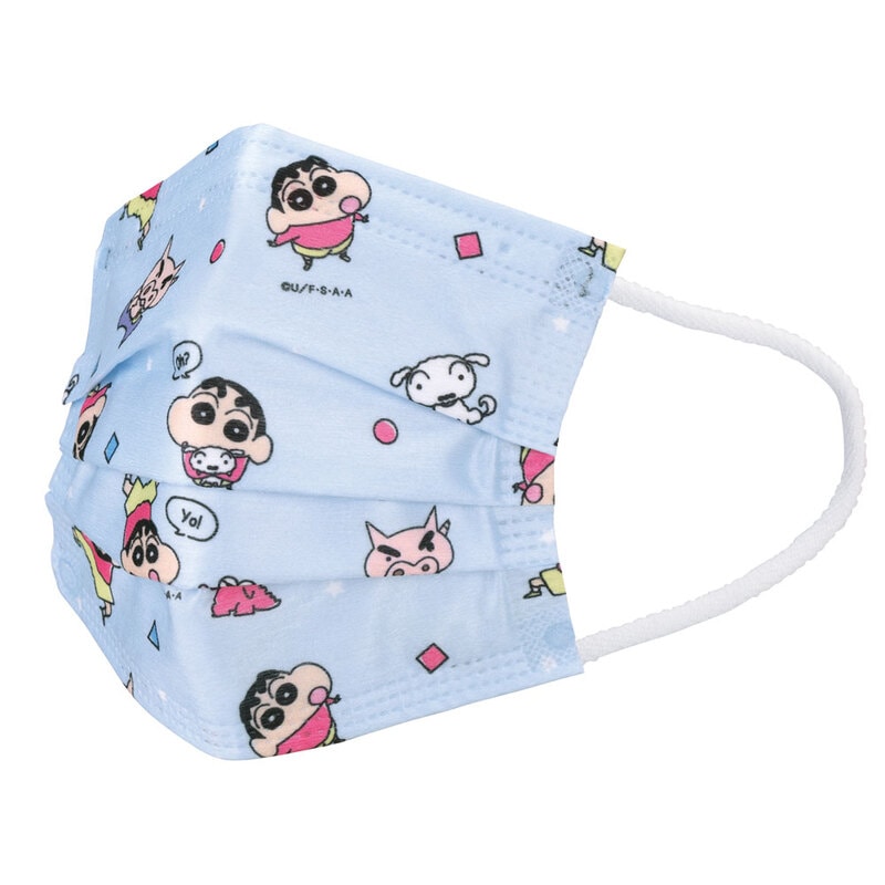 子供プリーツマスク 25枚入り クレヨンしんちゃん／MSKP25_4973307649004