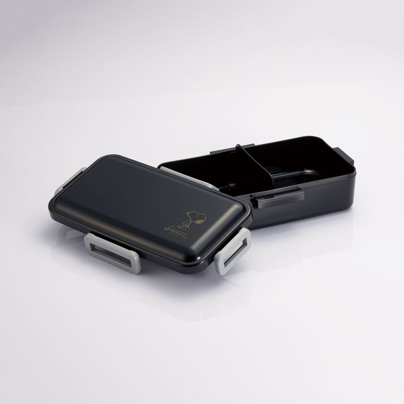 抗菌ふわっと弁当箱L 1段/830mlスヌーピー ゴールド