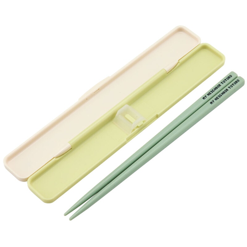 抗菌音の鳴らない箸箱セット 箸18cm となりのトトロ（行進