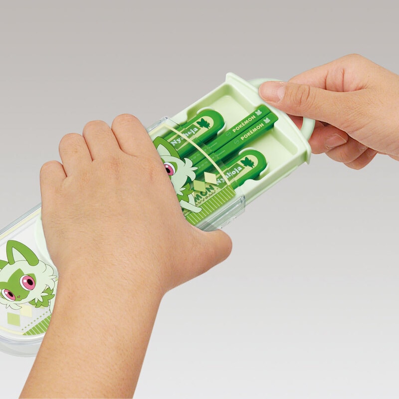 ★虎徹★様　ライスフォース　4点セット　×2セット 子供用 抗菌 お弁当 トリオセット 開けやすいスライド式（箸、スプーン