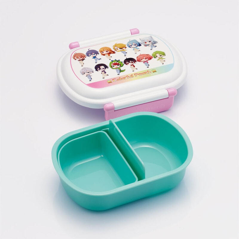 抗菌ふわっとフタタイトランチボックス 1段/360mlカラフルピーチ