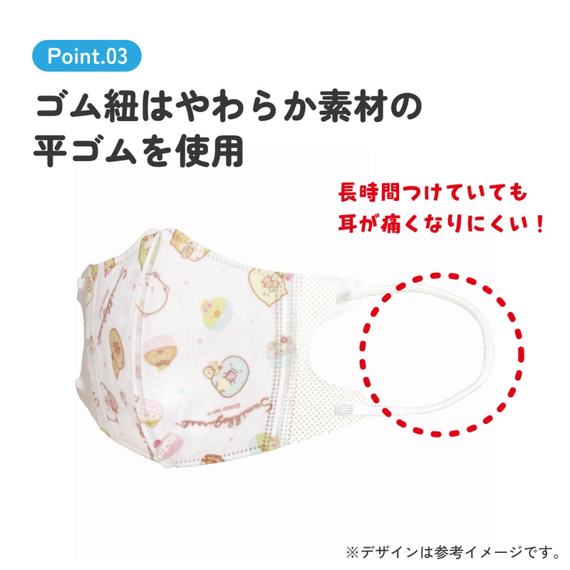 子供立体マスク Sサイズ/25枚入りすみっコぐらし／MSKB25_4973307605253