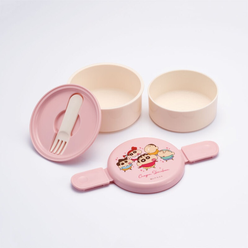 抗菌丸型ランチボックス 2段/500ml クレヨンしんちゃん24