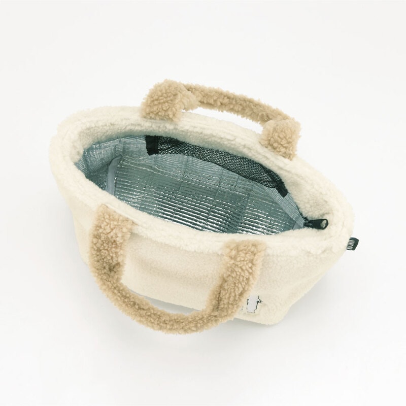 ランチバッグ ボア生地 保温 保冷 ランチ バッグ かばん スケーター