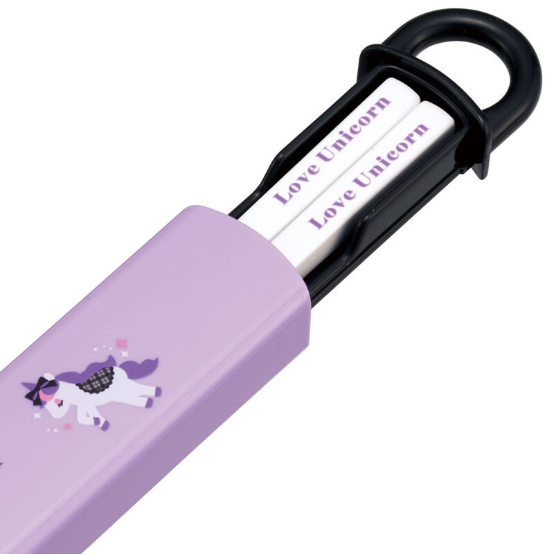 抗菌食洗機対応箸箱セット 箸16.5cm ラブユニコーン