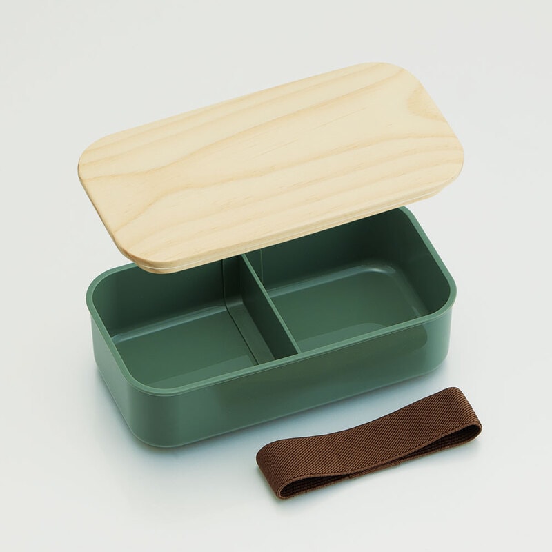 弁当箱 400ml 1段 木蓋 ランチベルト 食洗機 レンジ 対応 ランチ