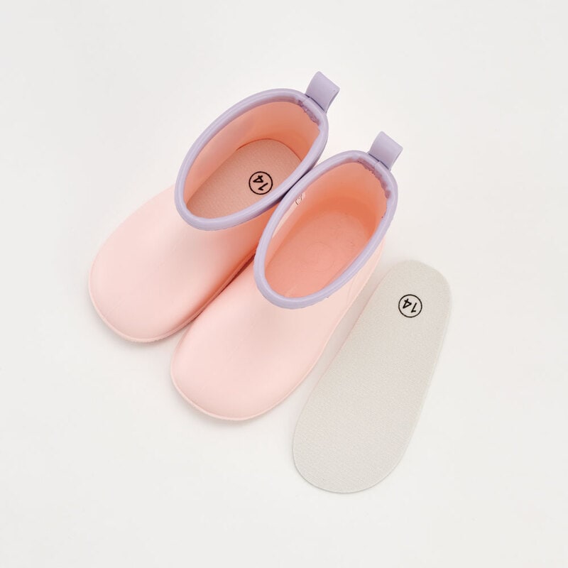 ワッペン 付き レインブーツ 長靴 キッズ 子供 14cm おしゃれ