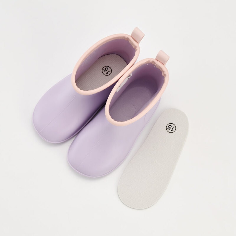 ワッペン 付き レインブーツ 長靴 キッズ 子供 15cm おしゃれ かわいい